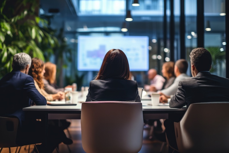 People sitting around a table in a boardroom